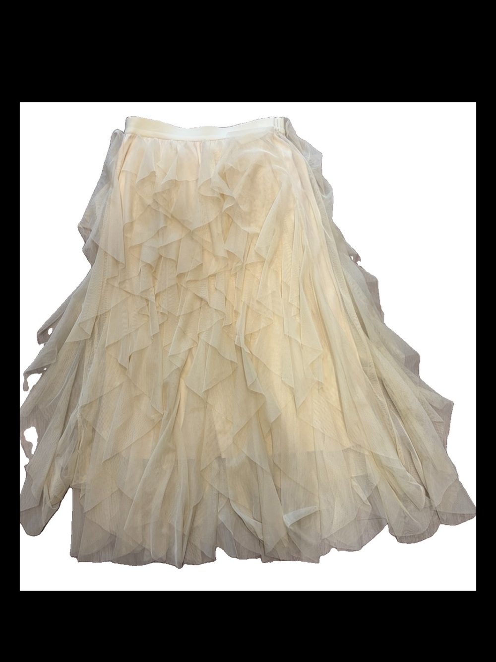 Chelsea & Violet S Skirt Beije Maxi Ruffle Classy Flowy S Ruffle